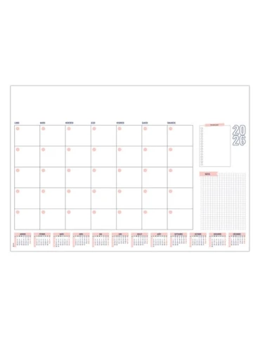 SM PLANNER 2026 - SM 500 x 350 mm - 25 FEUILLETS