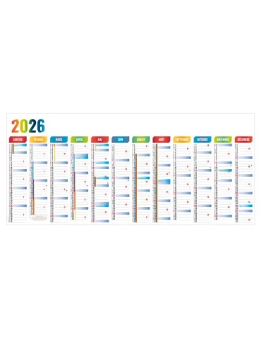 PLANNING GEANT 1300X580MM 2026 SANS MARQUAGE