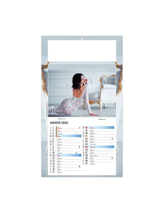 PLAQUE 1 VUE SARAH 2026 - DOS CARTON - BLOC B2 - SANS MARQUAGE