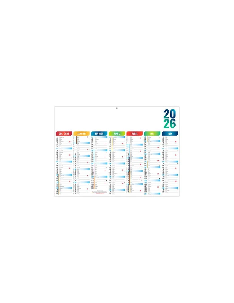 ARLEQUIN 2026 - MIDI 430 x 335 mm - LEGER 400G - SANS MARQUAGE - 1 TROU EN TETE