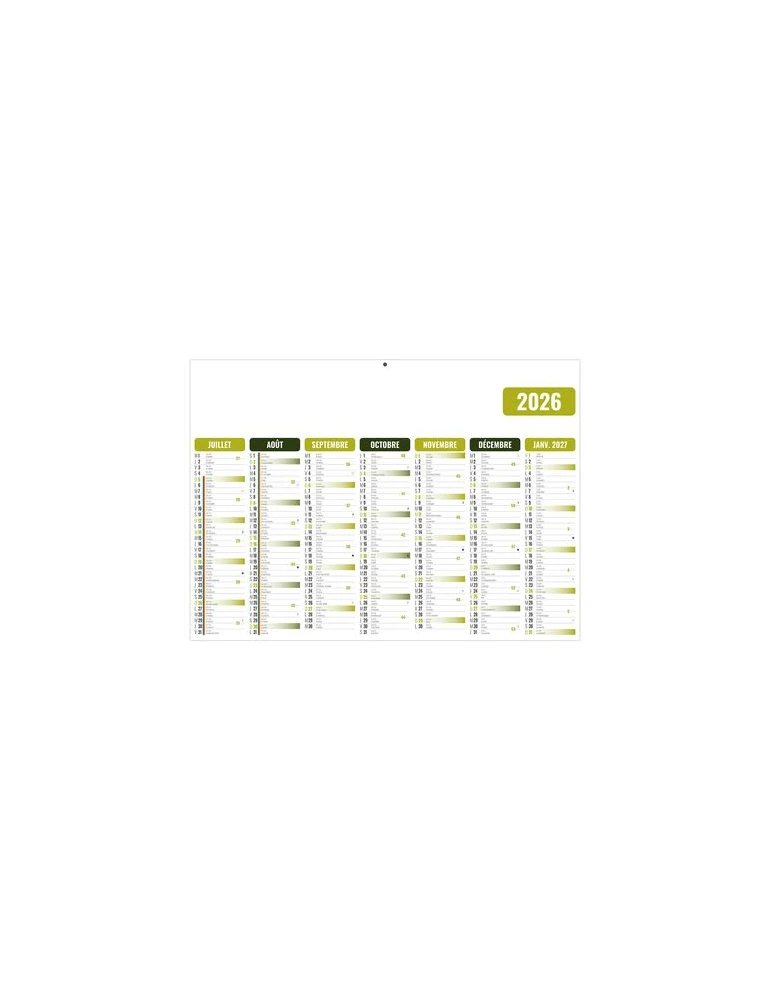 GAMECO VERT 2026 - MIDI 430 x 335 mm - LEGER 400G - SANS MARQUAGE - 1 TROU EN TETE personnalisation rapide en France