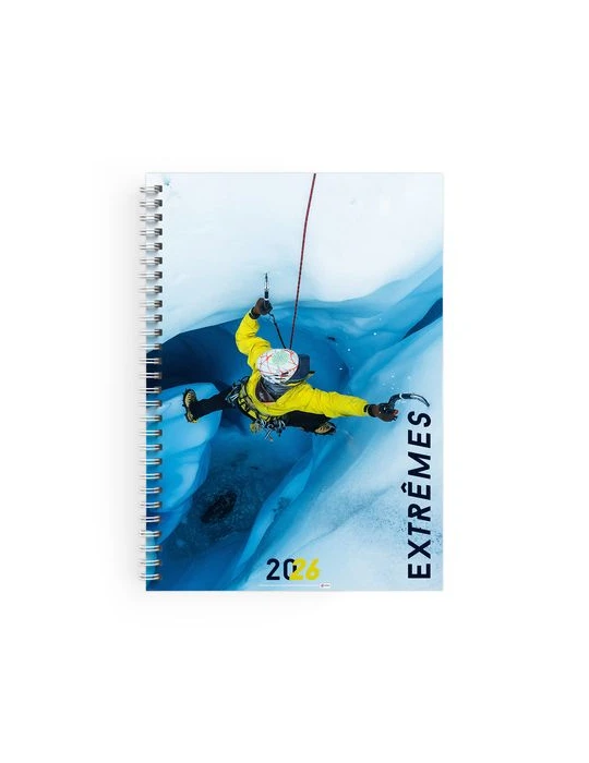 CARNET SPIRALE COUVERTURE SOUPLE - MAXI 210 x 297 mm - COUVERTURE 380g SATIMAT AVEC PELLICULAGE BRILLANT PAGE 1 ET 4 - BLOC DE 5