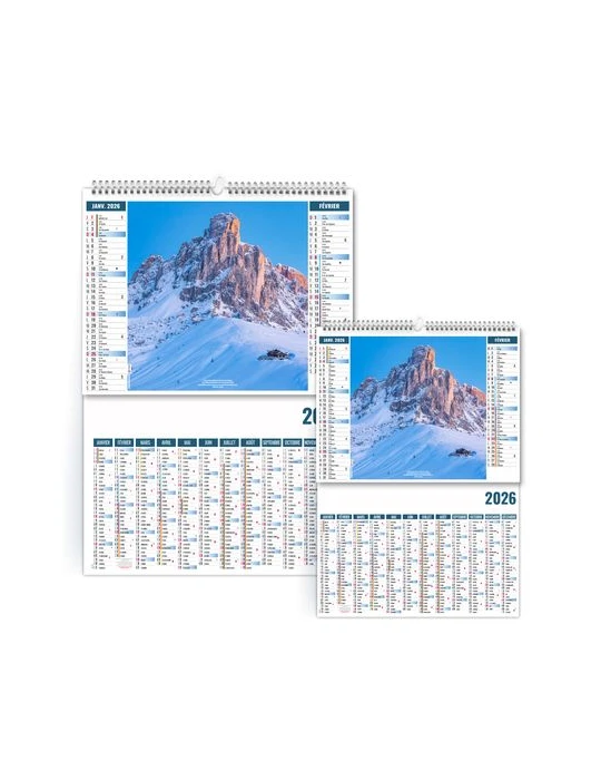 2EN1 - CALME 2026 - SMALL 330 x 470 mm - MARQUAGE 1 COULEUR