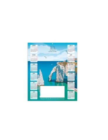 ESTAMPE - BASILE 2026 - CARRE 325 X 350 mm - QUADRI personnalisable avec votre logo