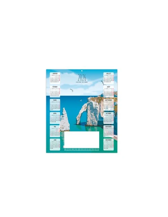 ESTAMPE - BASILE 2026 - CARRE 325 X 350 mm - QUADRI personnalisable avec votre logo