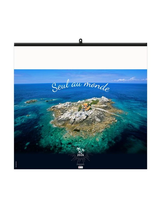 SEUL AU MONDE 2026 - SMALL 330 x 315 mm - 6 FEUILLETS - RELIURE BAGUETTE - MARQUAGE 1 COULEUR marquage laser ultra précis