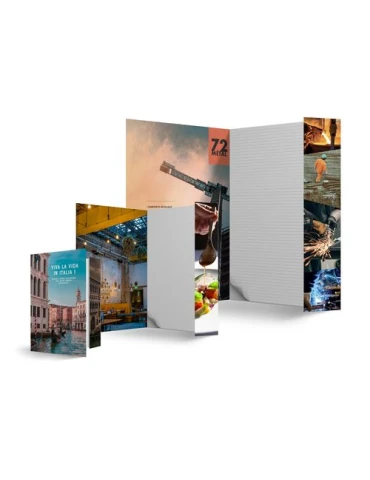 CONFERENCIER - MAXI 210 X 297 mm - COUVERTURE 380g SANS PELLICULAGE - BLOC INTERIEUR 30F SANS IMPRESSION 80g OFFSET