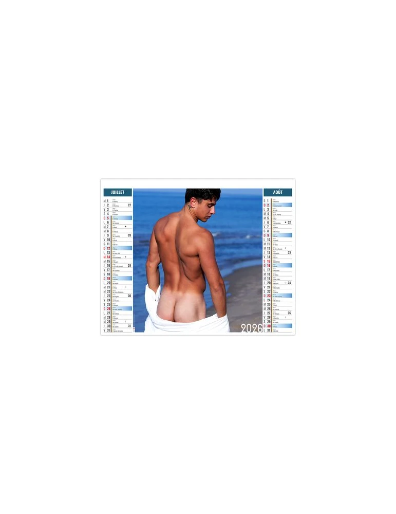 2EN1 - SENSUALITE 2026 - XXL 474 x 700 mm - MARQUAGE 1 COULEUR cadeau collaborateur premium