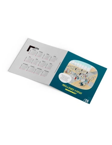 CARTE DE VOEUX - SOURIRE 2026  AVEC ENVELOPPE - SANS MARQUAGE 2