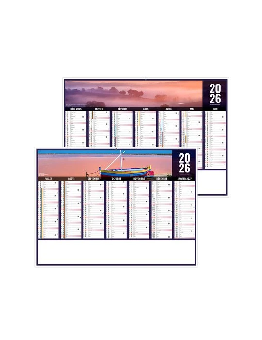LIBERTE OCCITANIE 2026 - MIDI 430 x 335 mm - LEGER 400G - SANS MARQUAGE - 1 TROU EN TETE