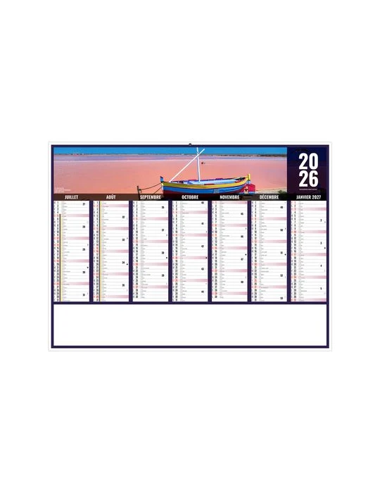 LIBERTE OCCITANIE 2026 - MIDI 430 x 335 mm - LEGER 400G - SANS MARQUAGE - 1 TROU EN TETE personnalisation rapide en France