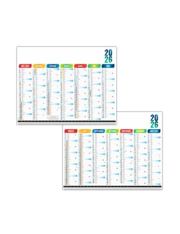 SOUS-MAIN SMP MESURE 2026 - 297X210MM QUADRI RECTO VERSO PLASTIFIE ENCAPSULE