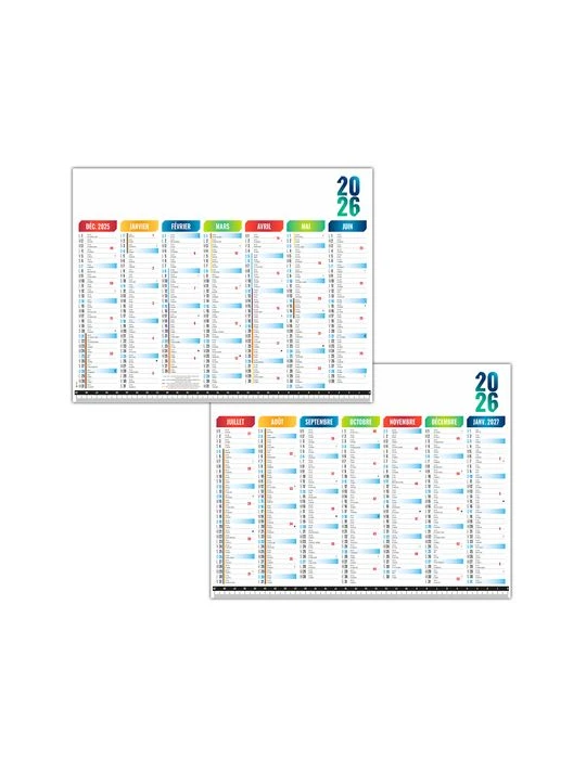 SOUS-MAIN SMP MESURE 2026 - 297X210MM QUADRI RECTO VERSO PLASTIFIE ENCAPSULE