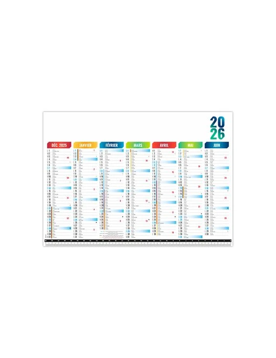 SOUS-MAIN SMP MESURE 2026 - 297X210MM QUADRI RECTO VERSO PLASTIFIE ENCAPSULE