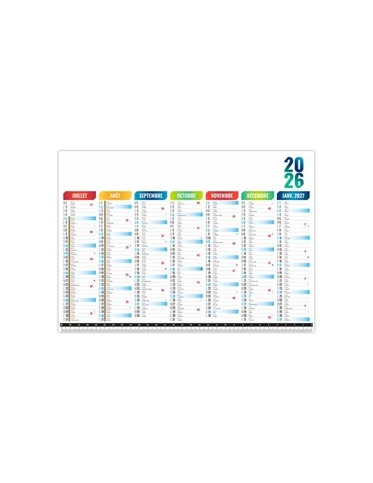 SOUS-MAIN SMP MESURE 2026 - 297X210MM QUADRI RECTO VERSO PLASTIFIE ENCAPSULE
