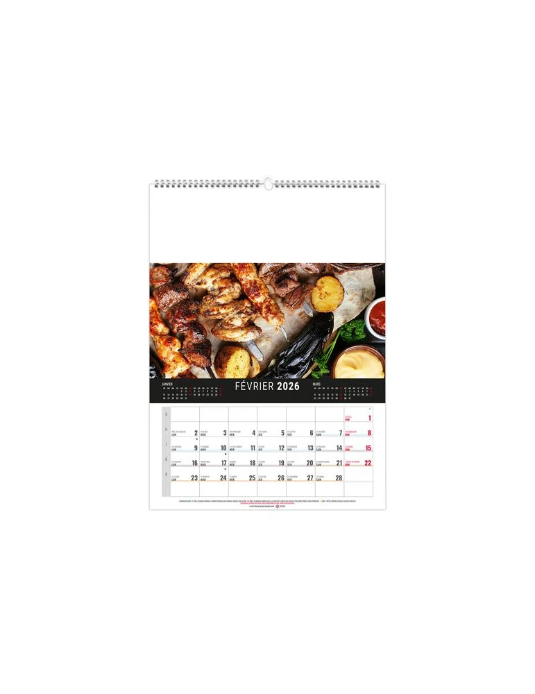 MURAL 12F - MARMITE 2026 - QUADRI personnalisable avec votre logo