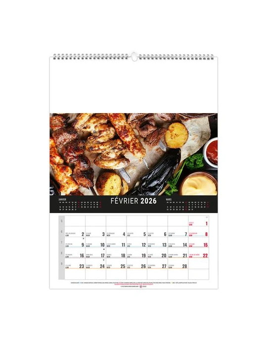 MURAL 12F - MARMITE 2026 - QUADRI personnalisable avec votre logo