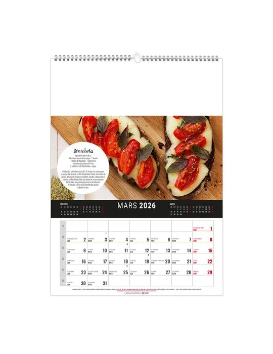 MURAL 12F - MARMITE 2026 - QUADRI cadeau entreprise pas cher