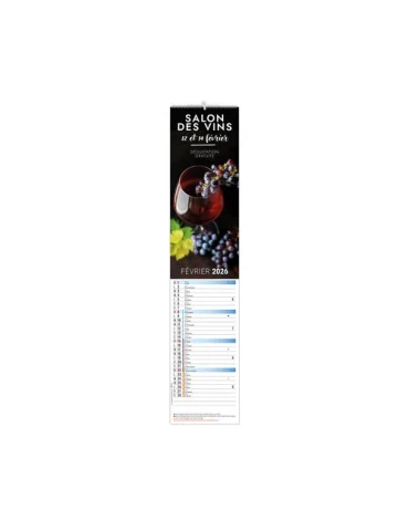 ILLUSTRE LANGUETTE CREATION 12 FEUILLETS 2026 - 106 x 490 mm - PAPIER 170g - RELIURE SPIRALE