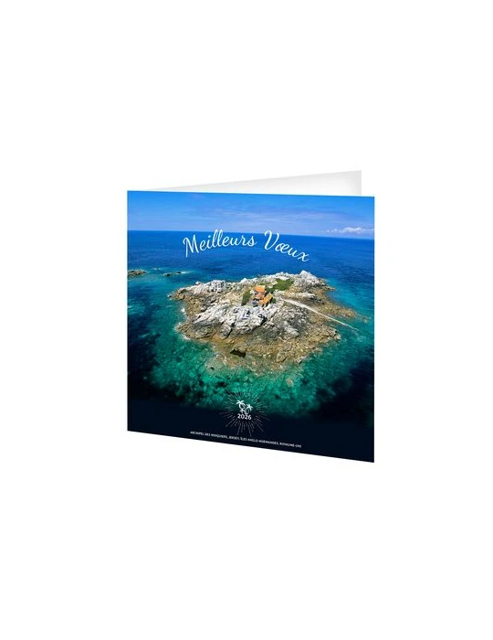 CARTE DE VOEUX - TRANQUILITE 2026  AVEC ENVELOPPE - SANS MARQUAGE