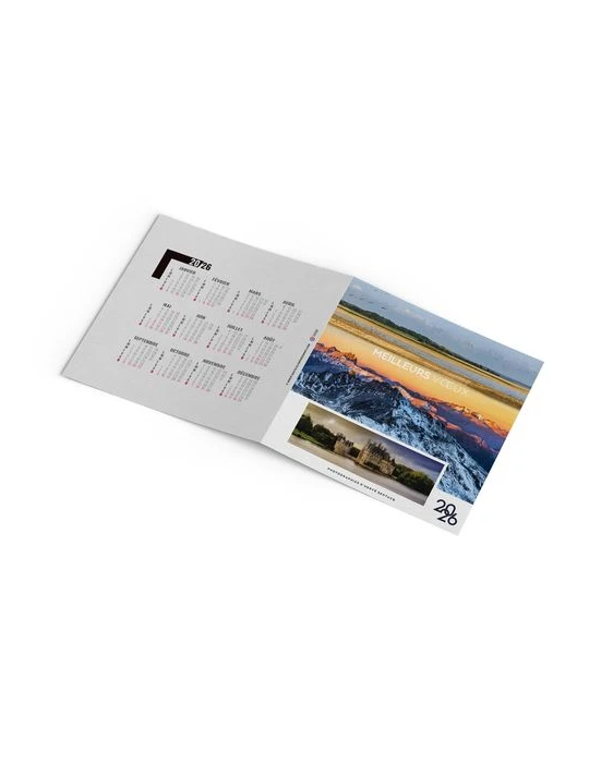 CARTE DE VOEUX - PLEIN CHAMP 2026  AVEC ENVELOPPE - SANS MARQUAGE