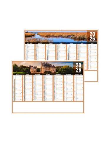 LIBERTE PAYS-DE-LOIRE 2026 - MIDI 430 x 335 mm - LEGER 400G - SANS MARQUAGE - 1 TROU EN TETE