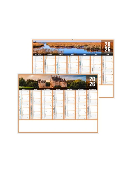 LIBERTE PAYS-DE-LOIRE 2026 - MIDI 430 x 335 mm - LEGER 400G - SANS MARQUAGE - 1 TROU EN TETE