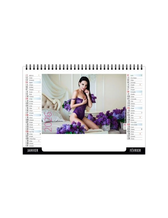 CHEVALET STANDARD 7F - A FLEUR DE PEAU 2026 - QUADRI personnalisable avec votre logo