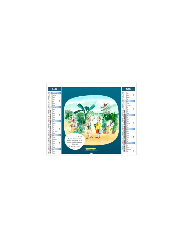 2EN1 - HUMOUR 2026 - XXL 474 x 700 mm - MARQUAGE 1 COULEUR