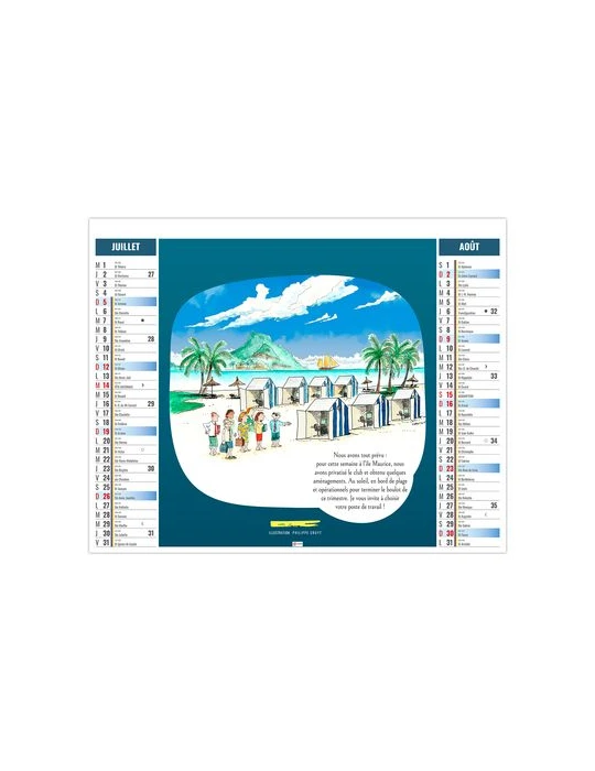 2EN1 - HUMOUR 2026 - XXL 474 x 700 mm - MARQUAGE 1 COULEUR