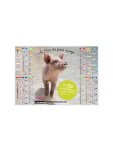 PLANNING CREATION 2026 - XXL 700 x 500 mm - LEGER SOUPLE - RECTO SEUL 2