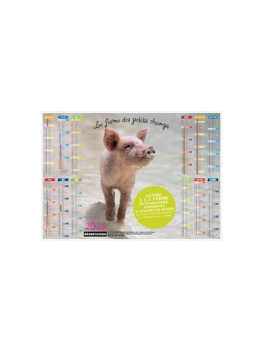 PLANNING CREATION 2026 - XXL 700 x 500 mm - LEGER SOUPLE - RECTO SEUL