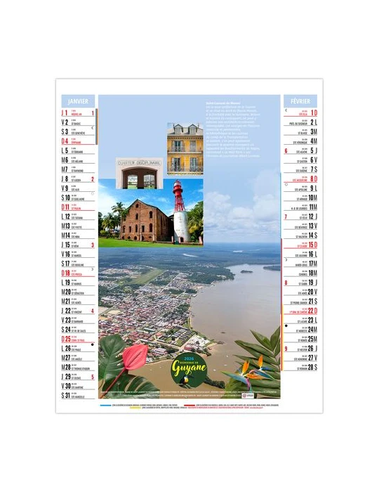 LEA 2026 - 6 FEUILLETS - BLOC SEUL SANS MARQUAGE