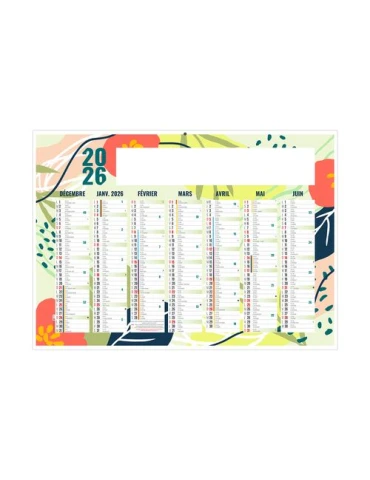 NATUREL 2026 - MIDI 430 x 335 mm - LEGER 400G - SANS MARQUAGE - 1 TROU EN TETE 2