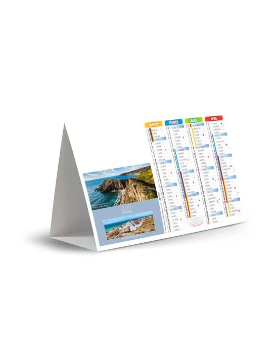 CHEVALET DE COMPTOIR - POINT DE VUE 2026 - QUADRI personnalisable avec votre logo