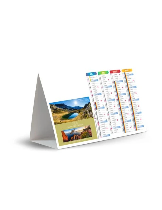 CHEVALET DE COMPTOIR - POINT DE VUE 2026 - QUADRI cadeau entreprise pas cher