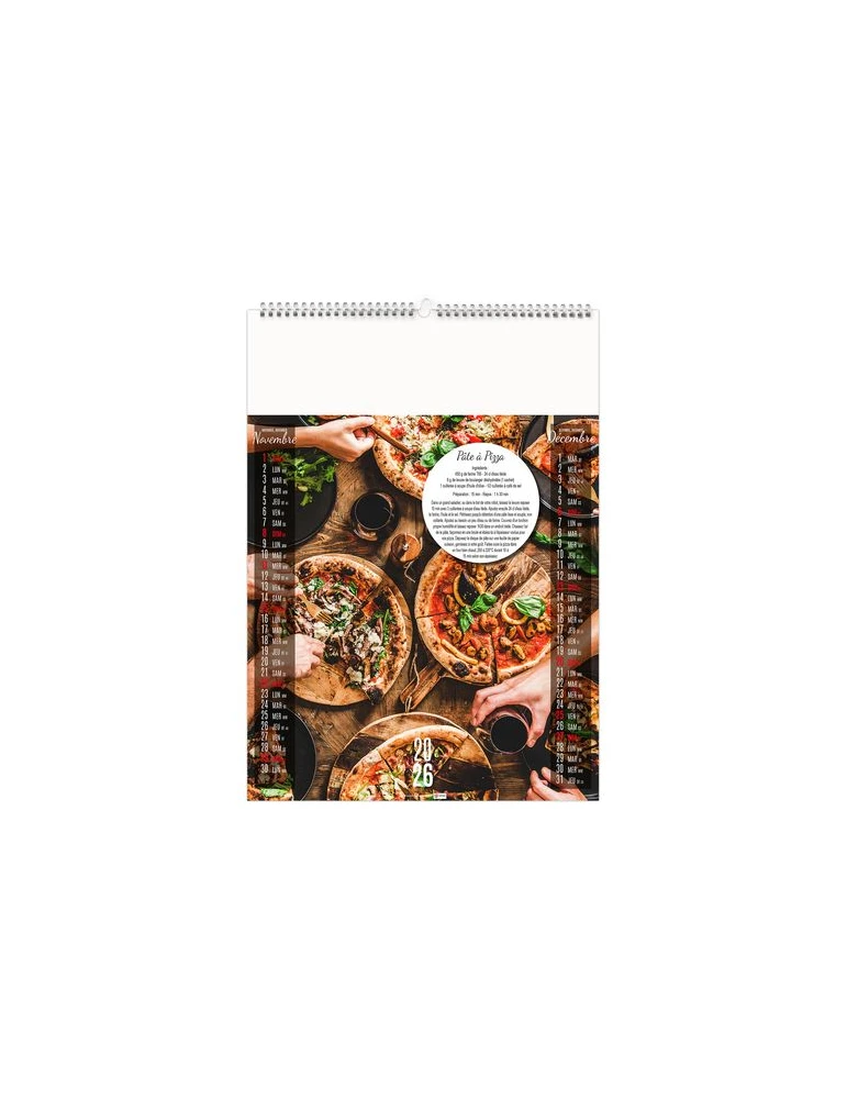 VITE FAIT, BIEN FAIT 2026 - 6 FEUILLETS - RELIURE BAGUETTE - MARQUAGE 1 COULEUR nombre de pages : 12 pages cadeau collaborateur 