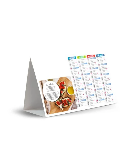 CHEVALET DE COMPTOIR - CUISINE RAPIDE 2026 - QUADRI