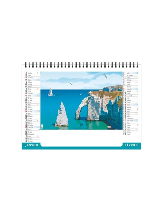 CHEVALET STANDARD 7F - ILLUSTRATIONS 2026 - QUADRI personnalisable avec votre logo