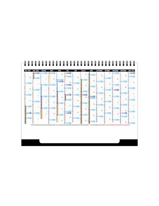 CHEVALET STANDARD 7F - ILLUSTRATIONS 2026 - QUADRI objet promotionnel éco-responsable