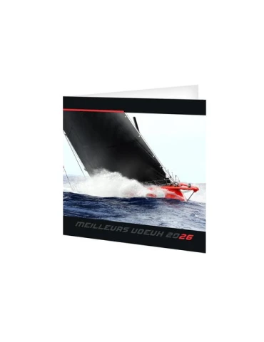 CARTE DE VOEUX - NAVIGATEUR 2026  AVEC ENVELOPPE - SANS MARQUAGE