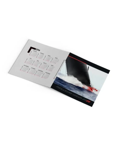 CARTE DE VOEUX - NAVIGATEUR 2026  AVEC ENVELOPPE - SANS MARQUAGE 2