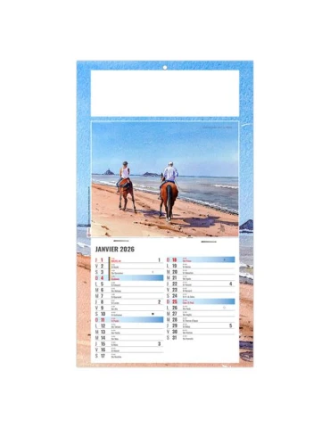 PLAQUE 1 VUE EMILIE 2026 - DOS CARTON - BLOC B2 - SANS MARQUAGE