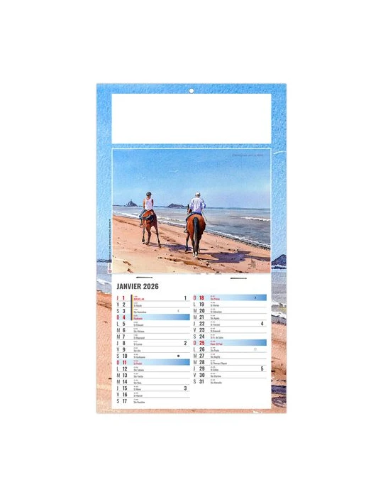 PLAQUE 1 VUE EMILIE 2026 - DOS CARTON - BLOC B2 - SANS MARQUAGE