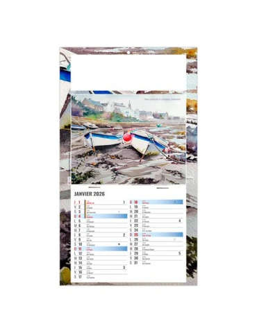 PLAQUE 1 VUE EMILIE 2026 - DOS CARTON - BLOC B2 - SANS MARQUAGE 2