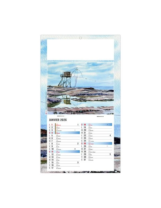 PLAQUE 1 VUE EMILIE 2026 - DOS CARTON - BLOC B2 - SANS MARQUAGE