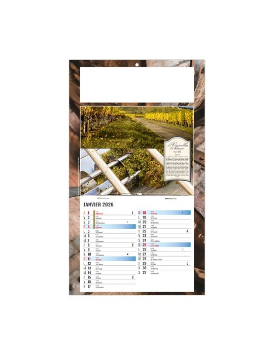 PLAQUE 1 VUE CORALIE 2026 - DOS CARTON - BLOC B2 - SANS MARQUAGE goodies publicitaire événementiel