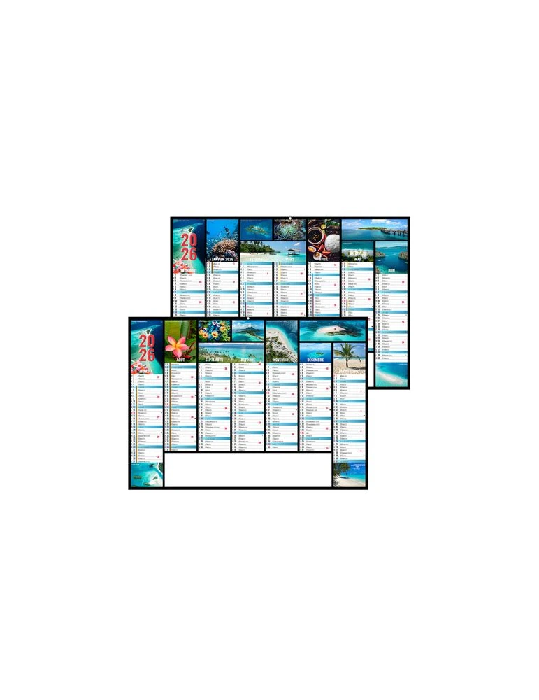 JEANNE 2026 - MIDI 430 x 335 mm - LEGER 400G - SANS MARQUAGE - 1 TROU EN TETE