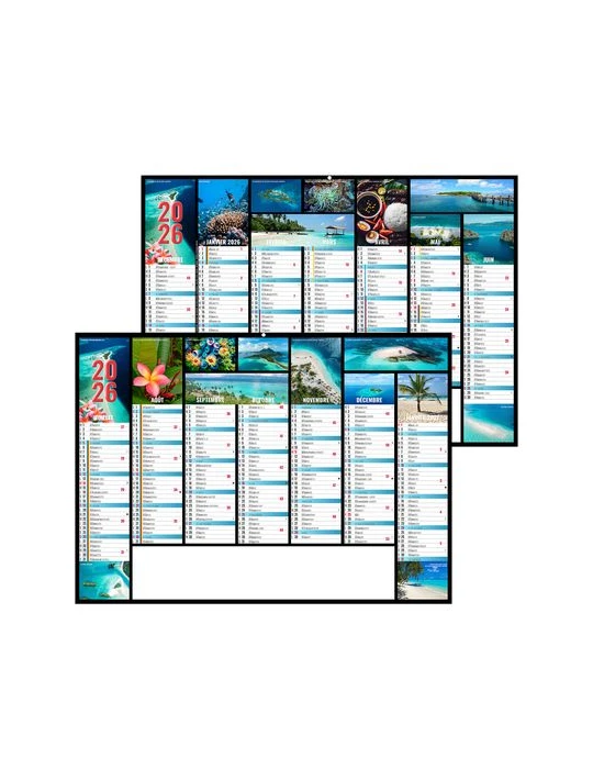 JEANNE 2026 - MIDI 430 x 335 mm - LEGER 400G - SANS MARQUAGE - 1 TROU EN TETE