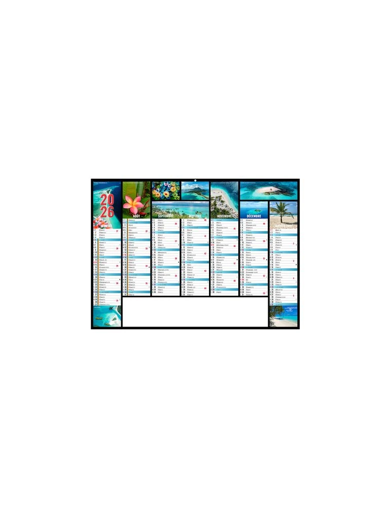 JEANNE 2026 - MIDI 430 x 335 mm - LEGER 400G - SANS MARQUAGE - 1 TROU EN TETE